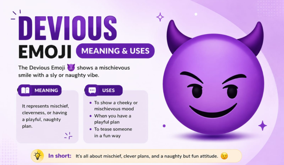Devious Emoji 😈 Meaning & Uses: The Sneaky Icon Everyone’s Using in 2026