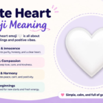 White Heart Emoji 🤍 Meaning: What Does the White Heart Emoji Mean?