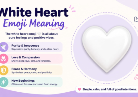 White Heart Emoji 🤍 Meaning: What Does the White Heart Emoji Mean?