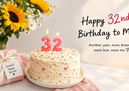 32nd Birthday Captions for Instagram: Aesthetic, Cool & Fun (2026)