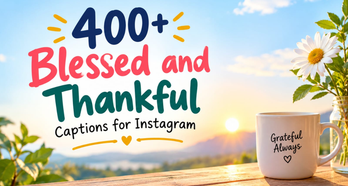 400+ Blessed & Thankful Captions for Instagram Posts