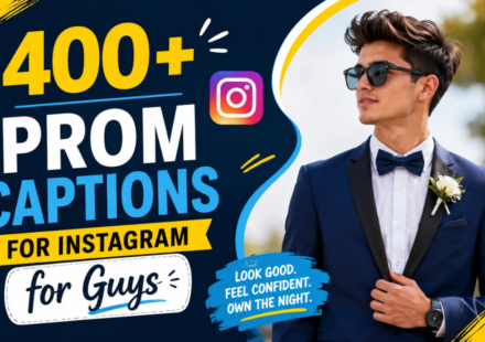 400+ Prom Captions for Instagram for Guys 🎩 Trendy & Stylish Ideas 2026