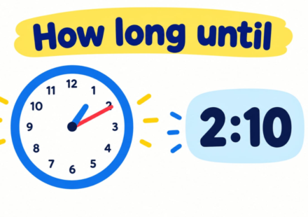 How Long Until 2:10? Countdown to 2:10 PM & AM