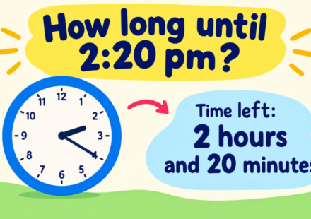 How Long Until 2:20 PM? Countdown to 2:20 PM Today