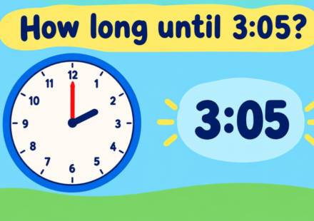 How Long Until 3:05? Countdown to 3:05 PM & AM