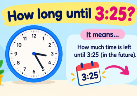 How Long Until 3:25? Countdown to 3:25 PM Today