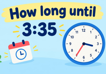 How Long Until 3:35? Countdown to 3:35 PM & AM