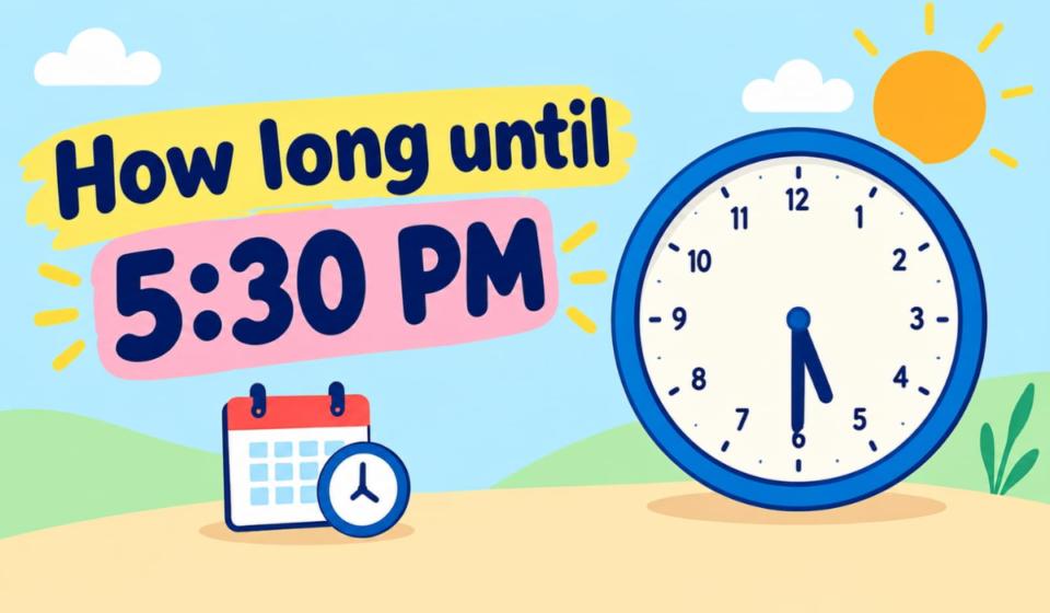 How Long Until 5:30 PM? Time Countdown & Timer