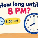 How Long Until 8 PM? Countdown Timer & Exact Time Remaining