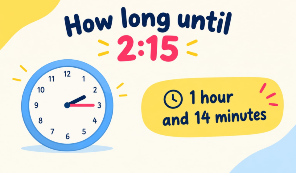 How Long Until 2:15? Simple Time Calculation Guide