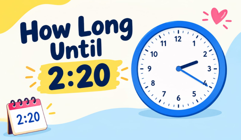 How Long Until 2:20? Countdown Timer & Exact Time Remaining