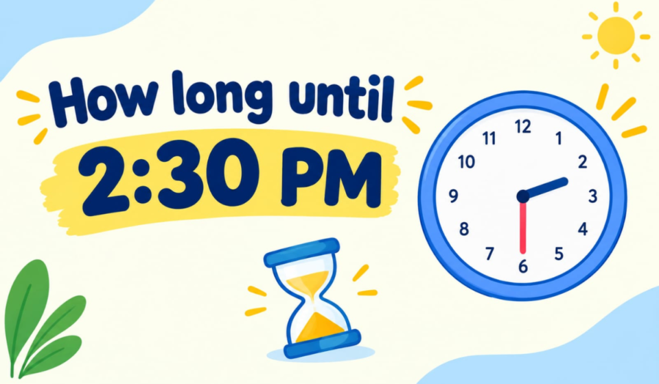 How Long Until 2:30 PM? Calculate the Exact Time Remaining Today