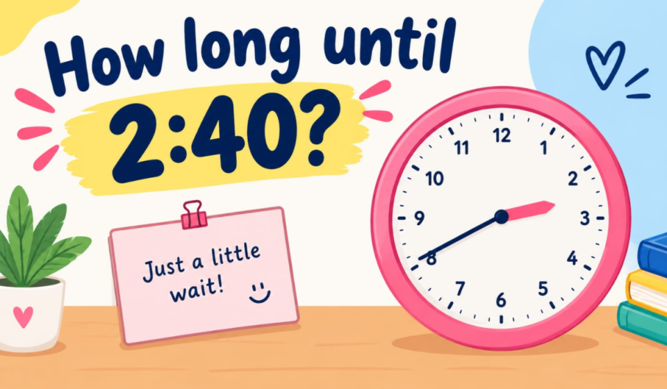 How Long Until 2:40? Countdown Timer & Exact Time Remaining