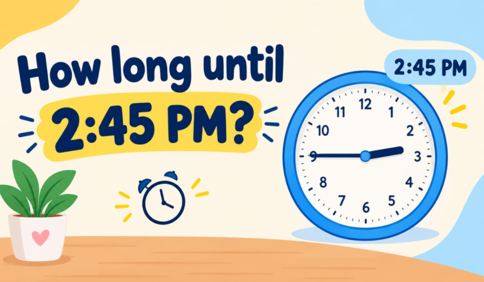 How Long Until 2:45 PM? Calculate the Exact Time Remaining Today