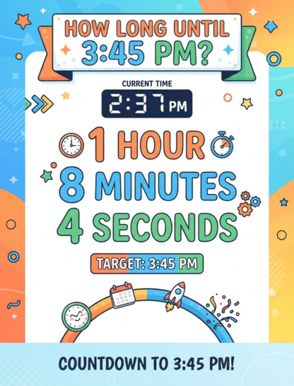 How Long Until 3:45 PM?