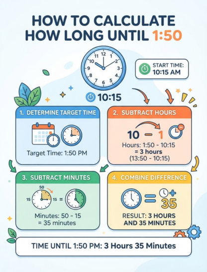 How to Calculate How Long Until 1:50