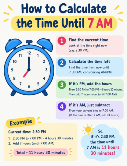 How to Calculate the Time Until 7 AM