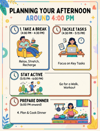 Planning Your Afternoon Around 4 PM