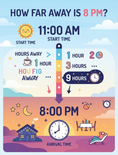 Quick Comparison: How Far Away Is 8 PM?
