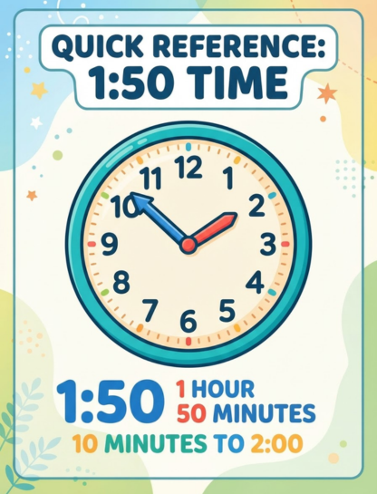 Quick Reference for 1:50