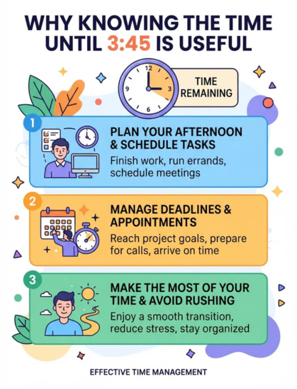 Why Knowing the Time Until 3:45 Is Useful